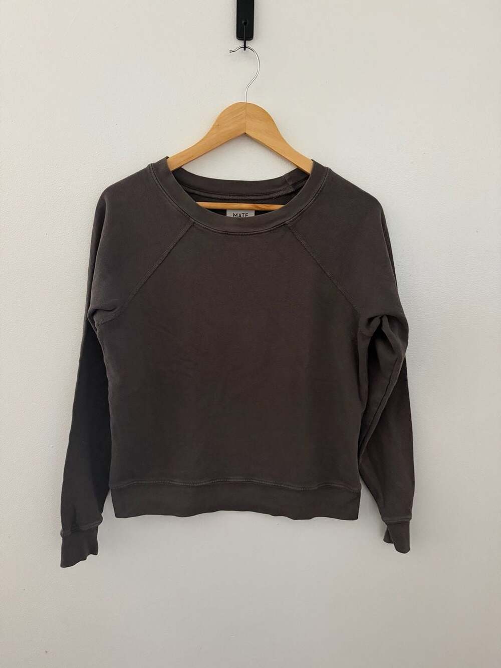 Mate The Label Sweatshirt Size XS Washed Charcoal